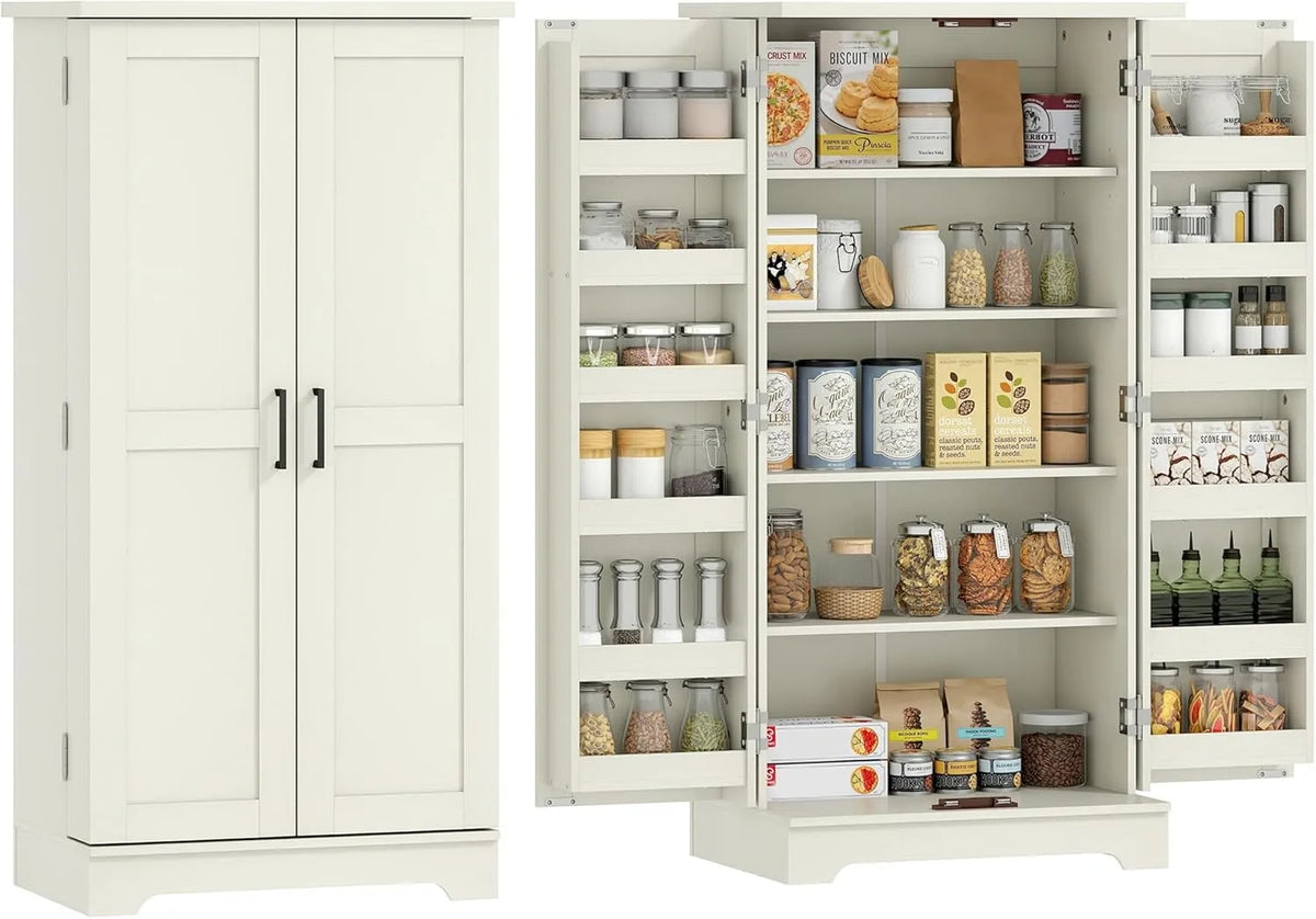 HOMCOM Küchenschrank: verstellbar, 60 × 40 × 120 cm