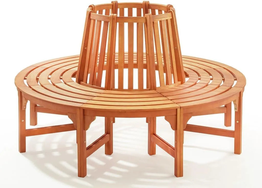 Baumbank – aus Holz, drehbar, 160 cm