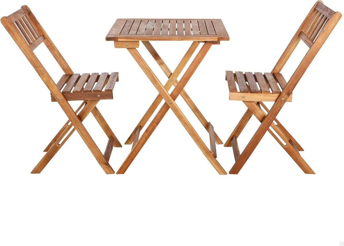 Aktive 61000 Set aus 1 Tisch – 59 × 59 × 74 cm, 44 × 51 × 82 cm, braun
