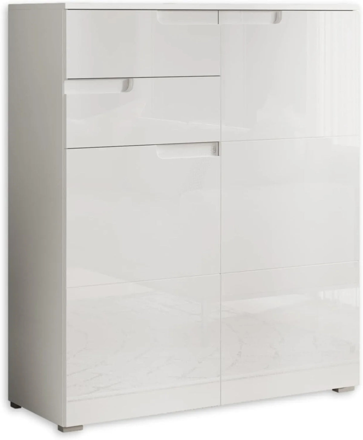Sideboard und Anrichte: mit Stauraum, 100 × 119 × 40 cm, weiß