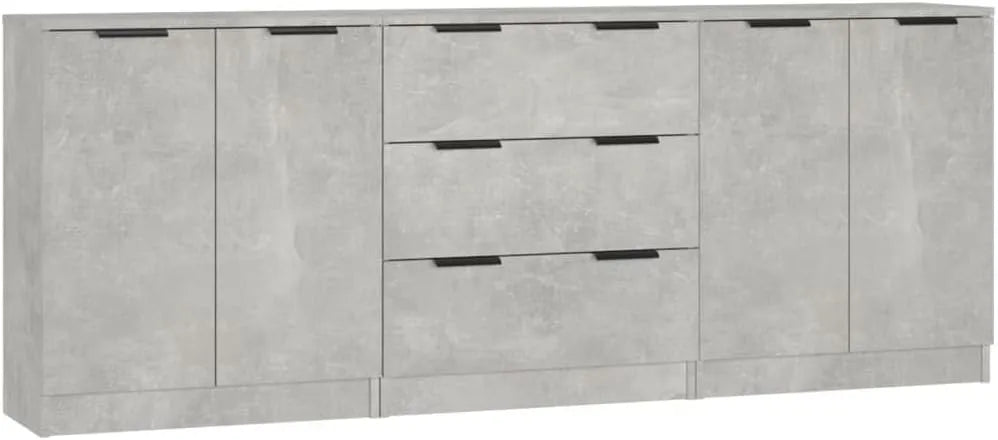 Sideboard und Anrichte — TLG, mit Schubladen, 3-TLG, mit Stoffbezug