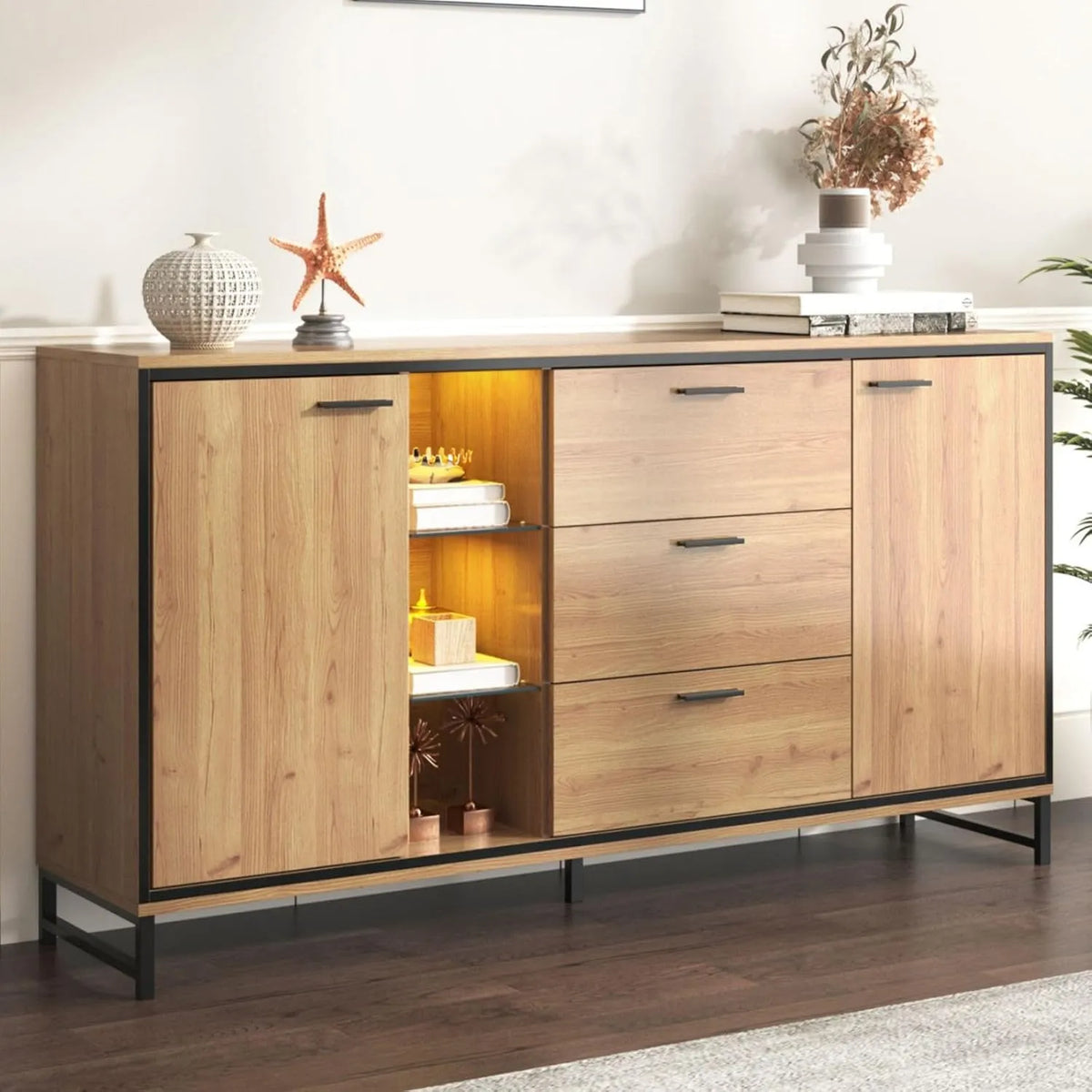 Sideboard und Anrichte – DREI, mit Schubladen