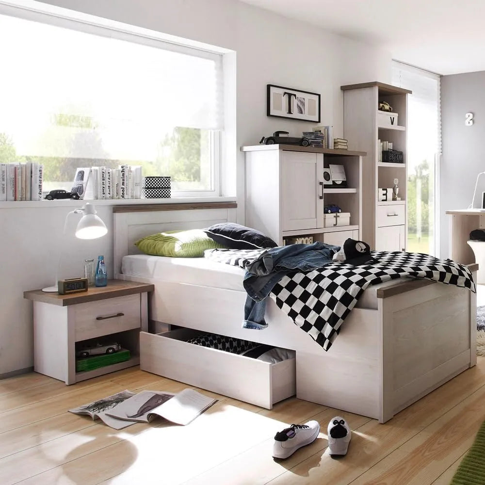 Lomadox Jugendzimmer Set 4-TLG.: weiß