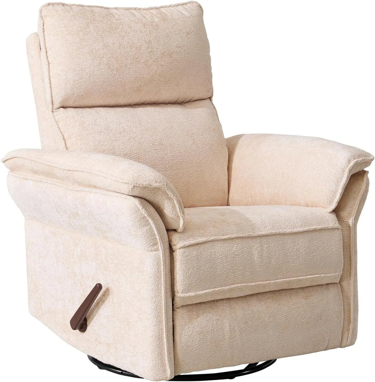 Relaxsessel und Fernsehsessel – mit Relaxfunktion, drehbar, mit Armlehnen, mit Rückenlehne, beige, verstellbar