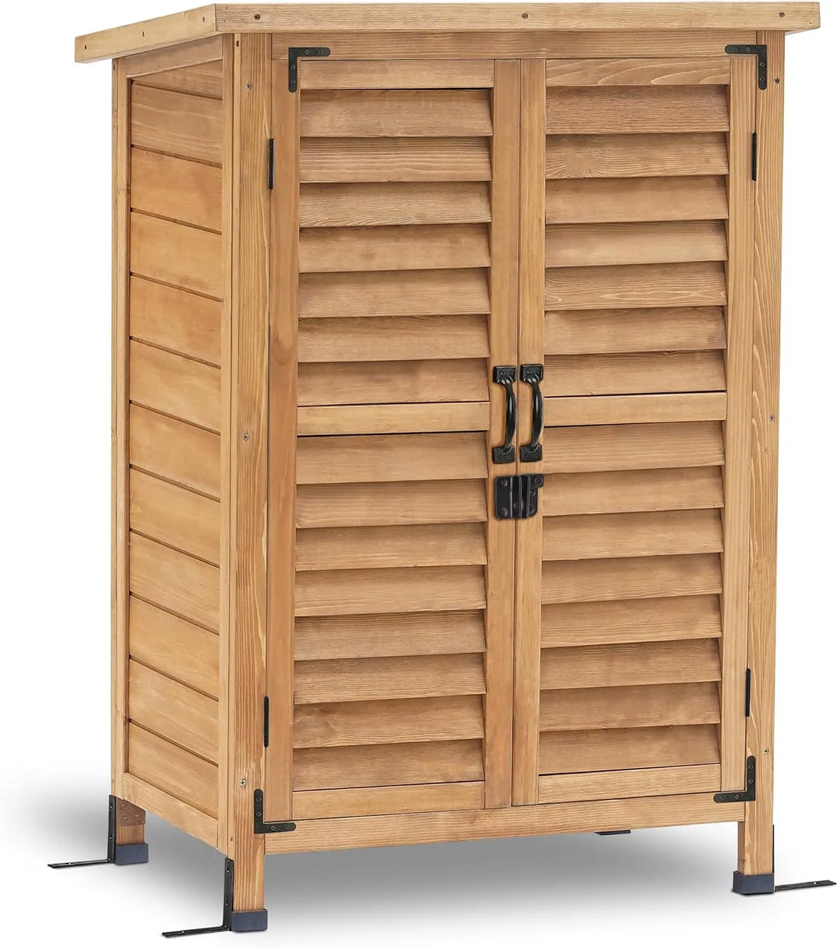 Metallschrank und Aufbewahrungsschrank: aus Holz, 47 × 63 × 96 cm