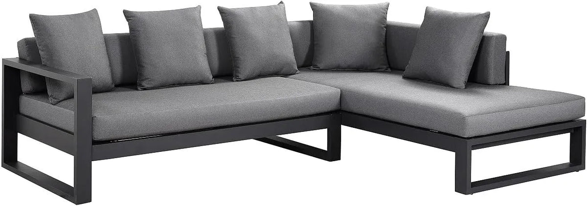 Ecksofa und Wohnlandschaft — MYLIA, aus Aluminium, anthrazit