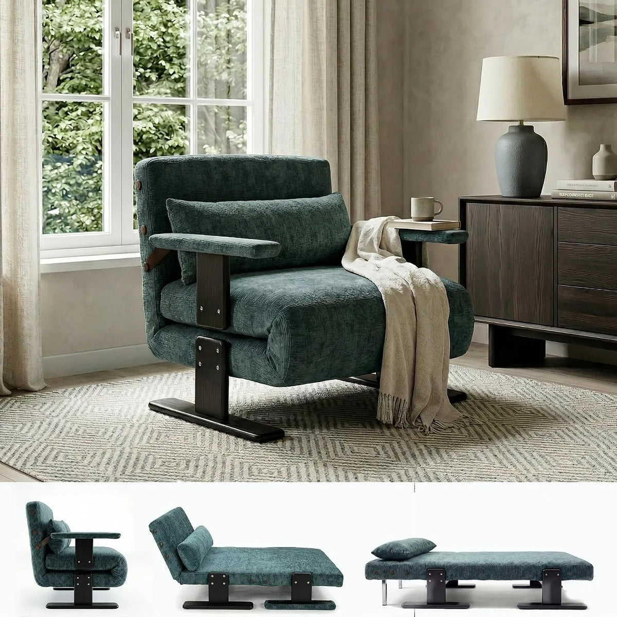 Schlafsofa und Sofabett – mit Schlaffunktion, mit Rückenlehne, klappbar, verstellbar