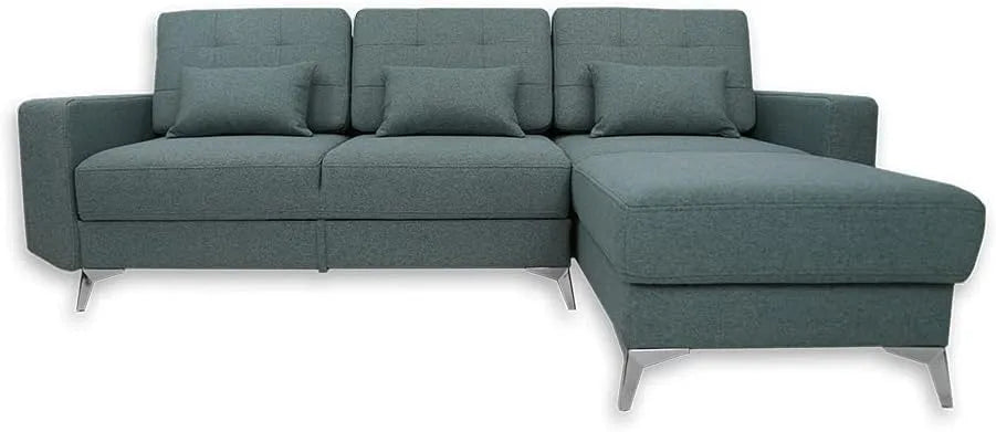 Sofa — mit Stauraum, 260 × 96 cm, blau