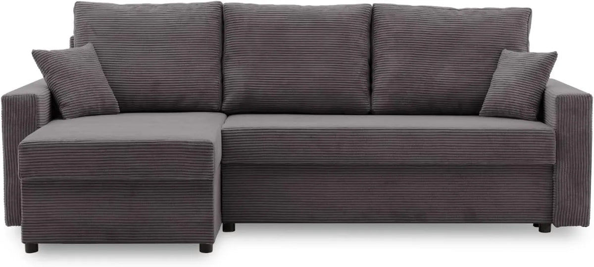 Ecksofa und Wohnlandschaft — POSO, mit Cordbezug, mit Bettkasten, mit Schlaffunktion, 233 × 90, Ecksofa Aikido I 233x90 POSO 022, mit Stoffbezug