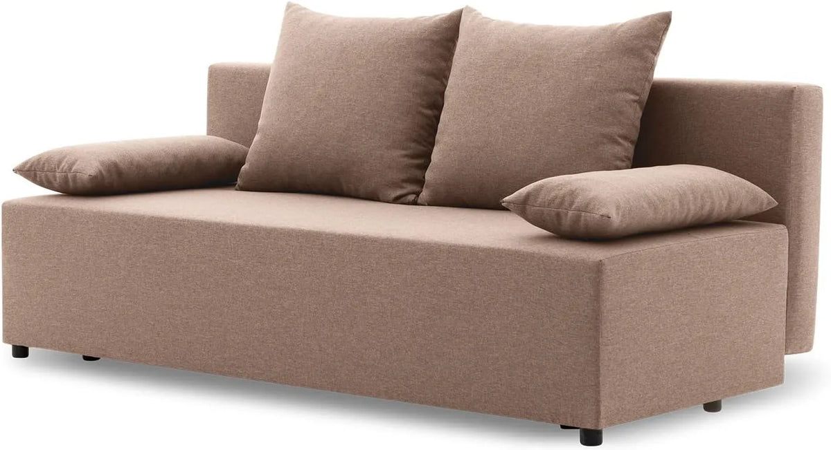Sofa: LUX 02, SINE, mit Stauraum, mit Schlaffunktion, mit Kissen, im klassischen Stil, 190 × 75