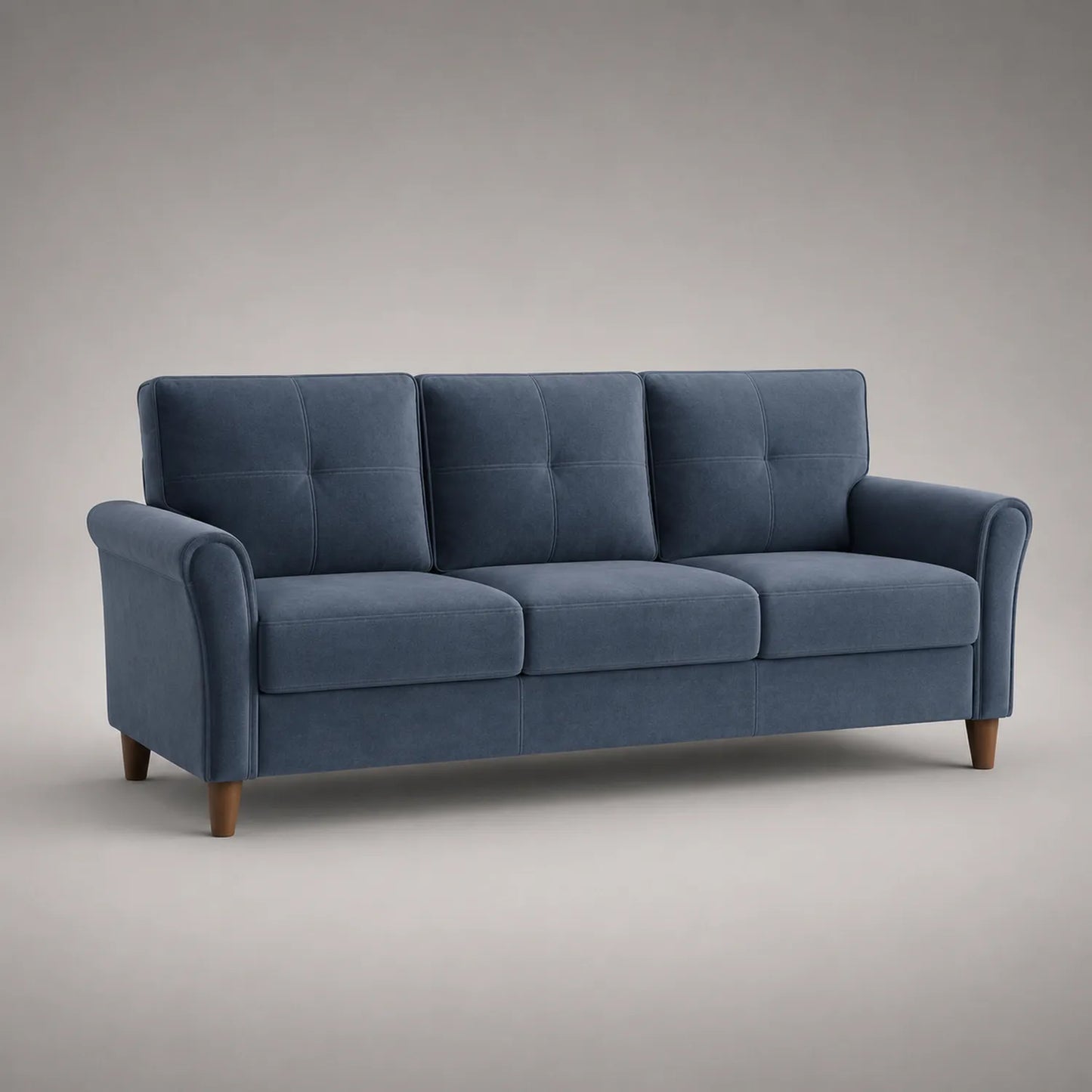 Dreisitzer Sofa Mikrofaser Blau 200cm