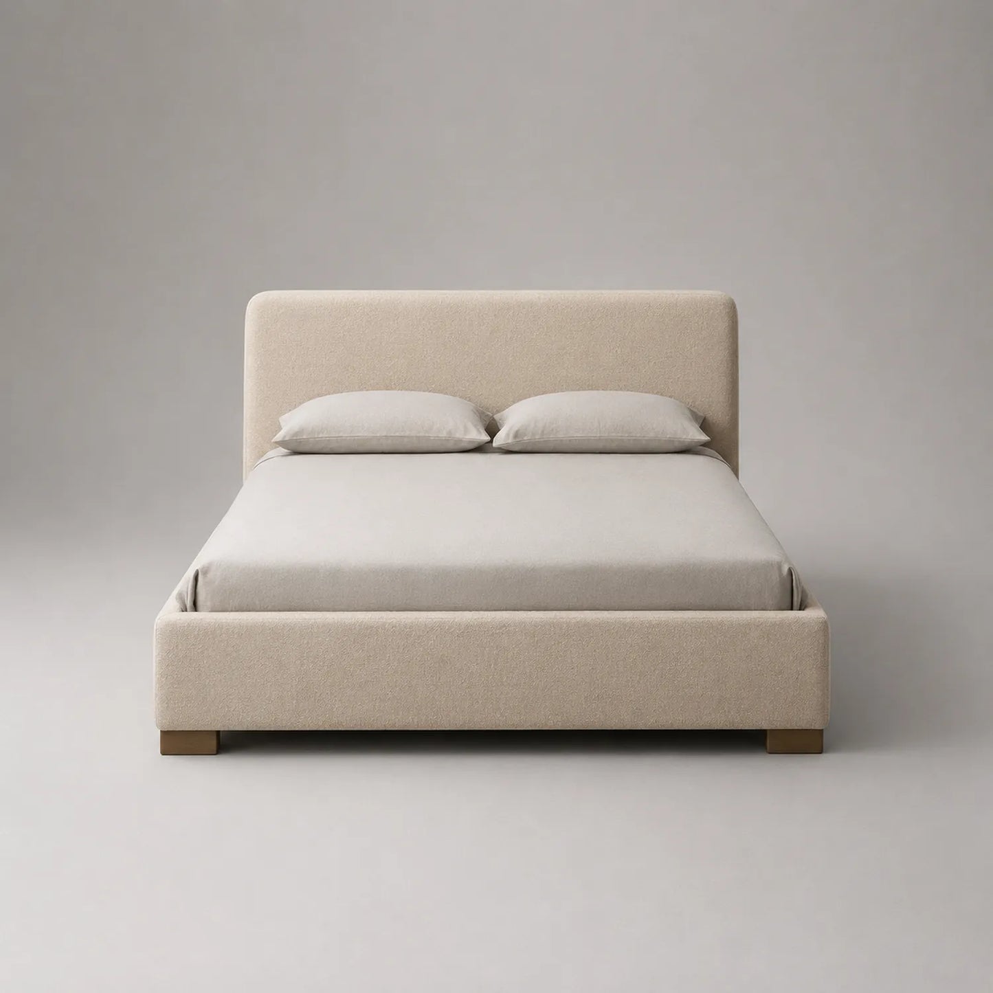 Doppelbett Stoff Polyester Beige 200x160 cm