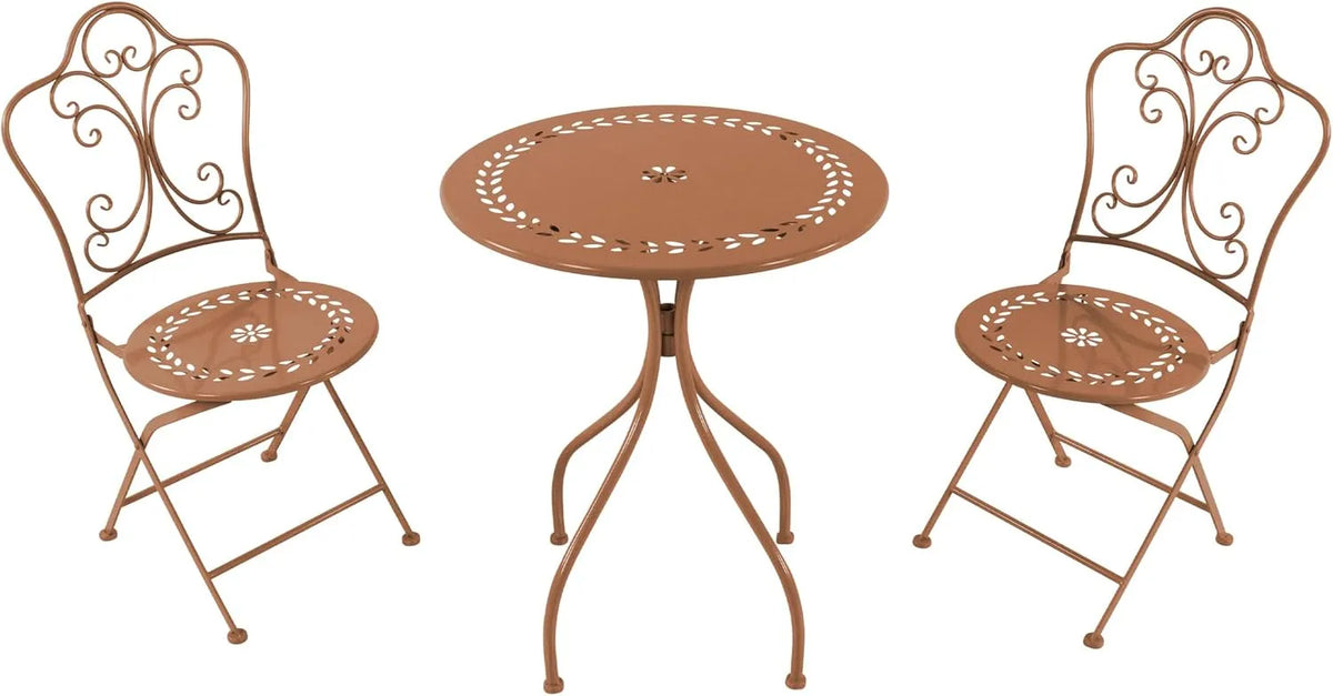 Gartenmöbel-Set und Lounge-Set — aus Metall, 3-teilig