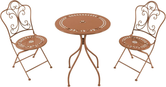 Gartenmöbel-Set und Lounge-Set — aus Metall, 3-teilig