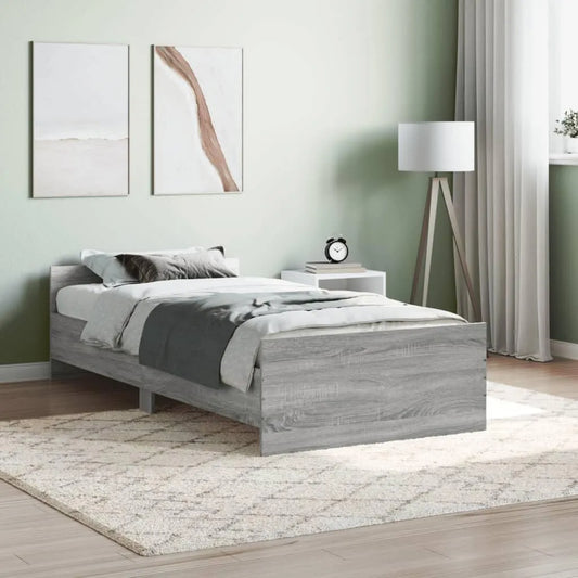 Home-Beds & Accessories – aus Holz, 90 × 200 cm, grau