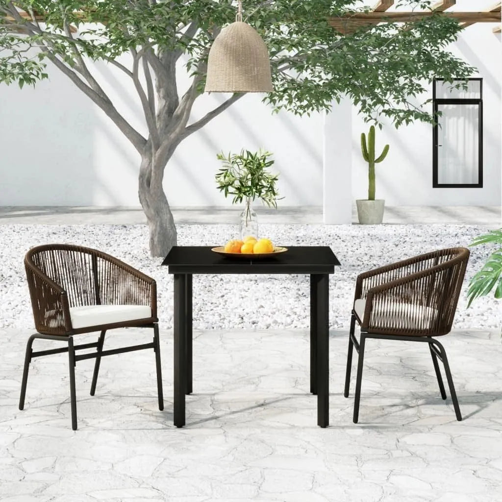 Essgruppe – TLG, 3-TLG, 2-Sitzer, 80 cm, braun