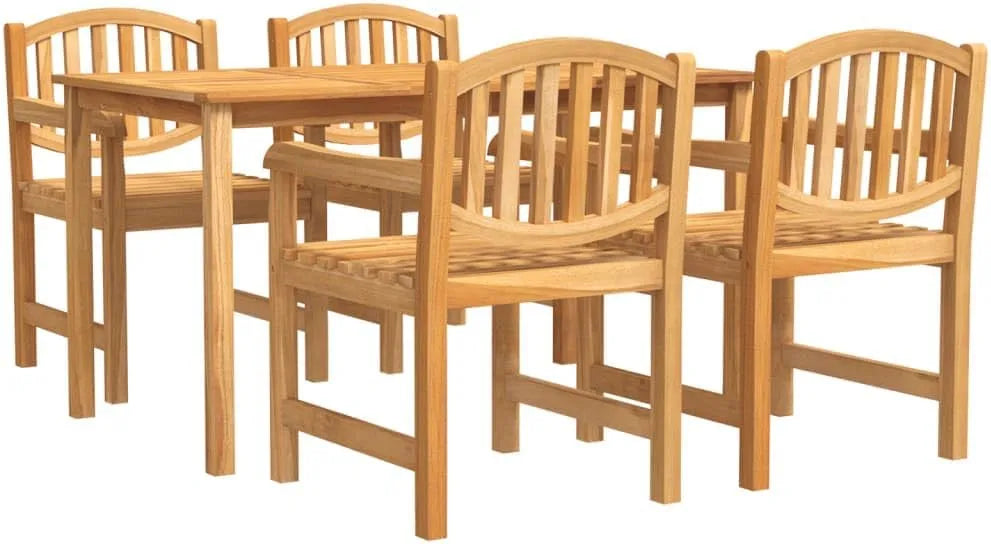 Gartenmöbel-Set und Lounge-Set – TLG, mit Armlehnen, 5-TLG, 140 cm