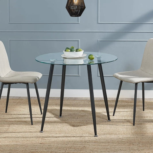 Couchtisch und Wohnzimmertisch: 87 × 75 cm, schwarz, aus Metall