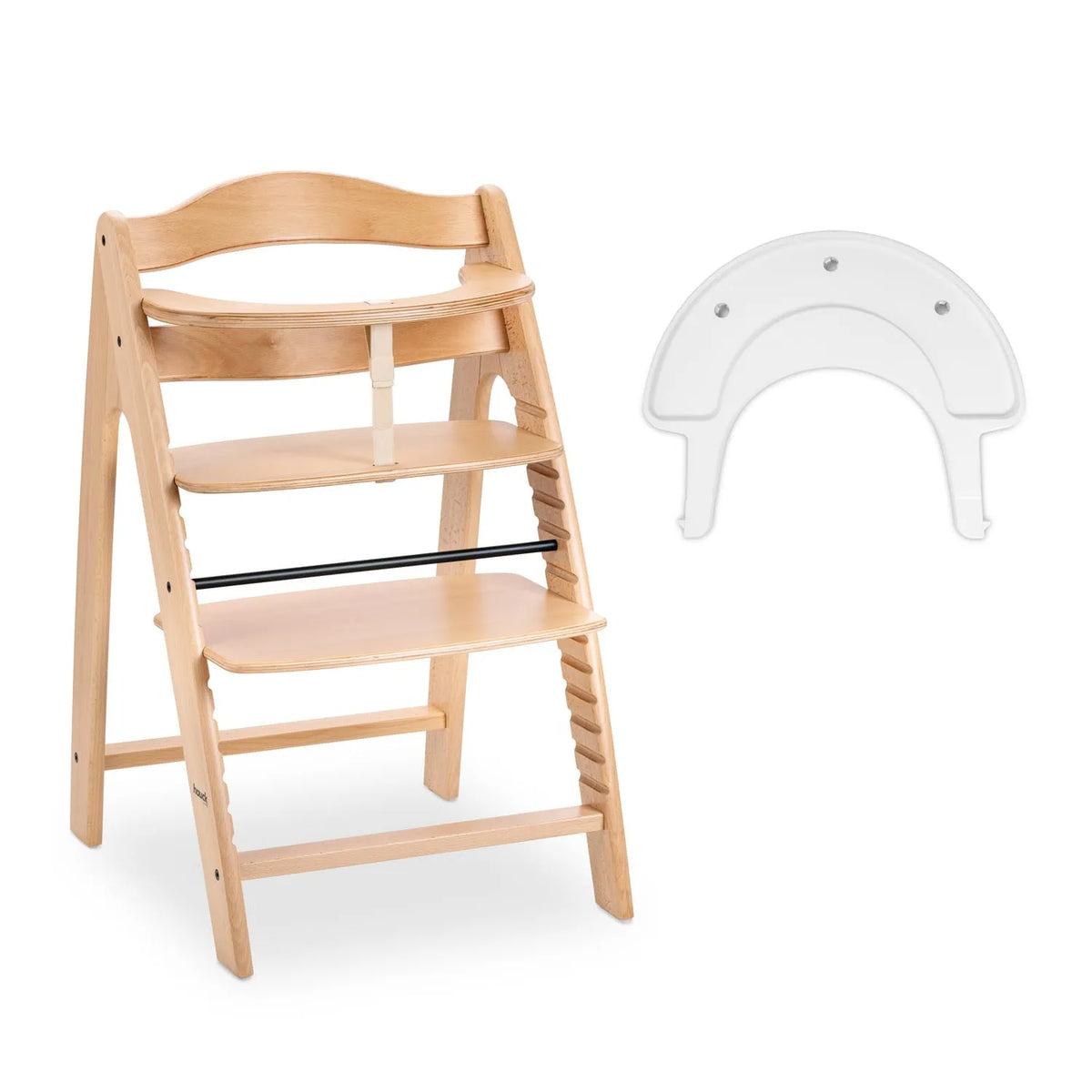 Stuhl: Höhenverstellbar, 5-Punkt-Gurt, 130 kg