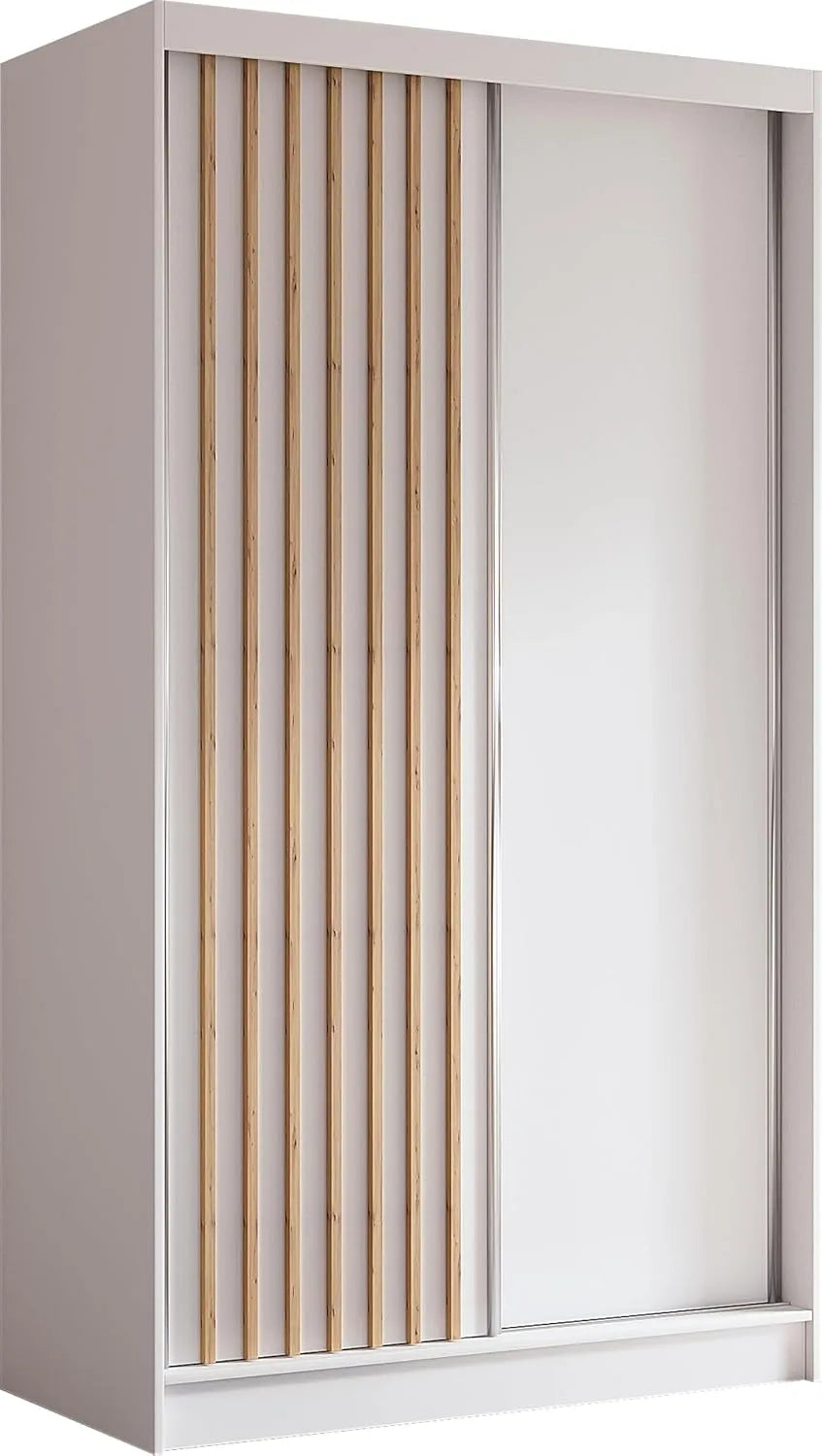 Kleiderschrank und Garderobenschrank – 120cm, weiß