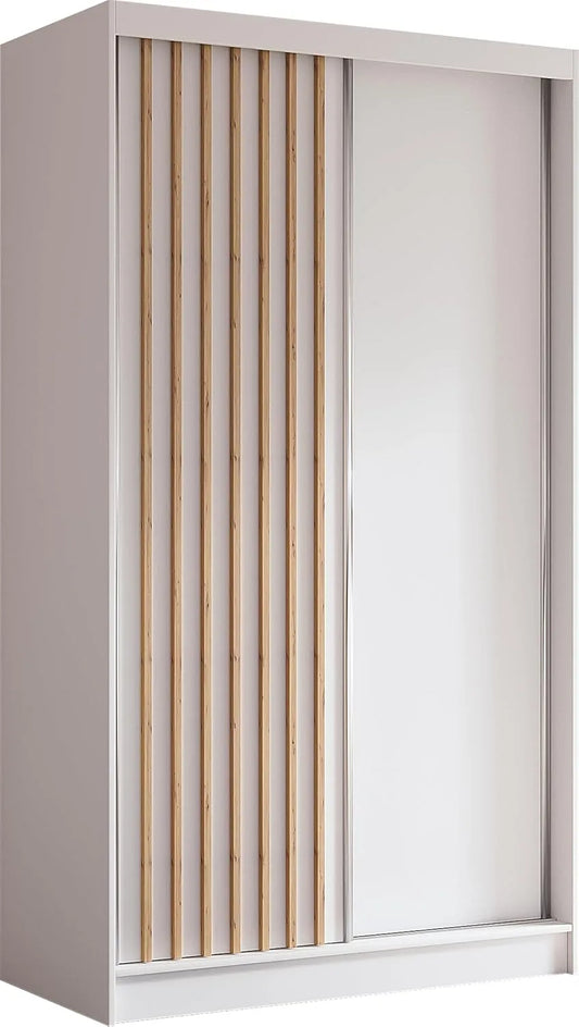 Kleiderschrank und Garderobenschrank – 120cm, weiß