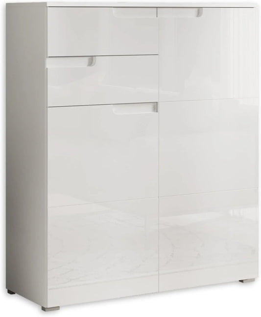 Sideboard und Anrichte: mit Stauraum, 100 × 119 × 40 cm, weiß