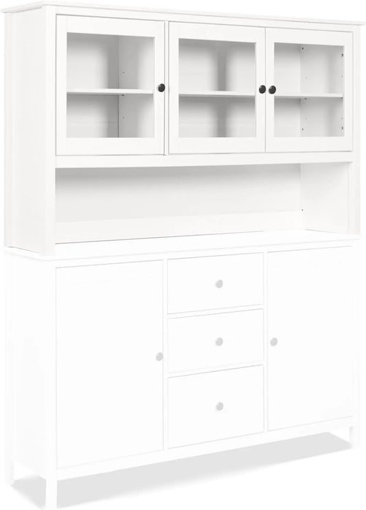 Sideboard und Anrichte: aus Massivholz, weiß