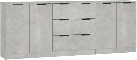 Sideboard und Anrichte — TLG, mit Schubladen, 3-TLG, mit Stoffbezug