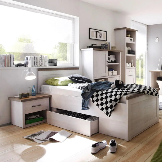 Lomadox Jugendzimmer Set 4-TLG.: weiß