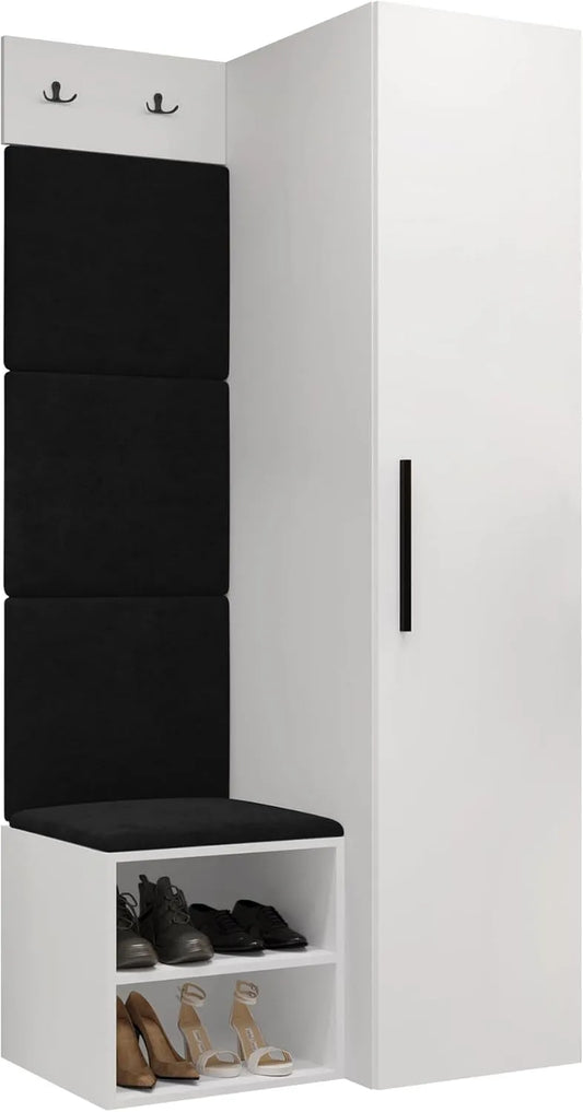 Kleiderschrank und Garderobenschrank – III, weiß