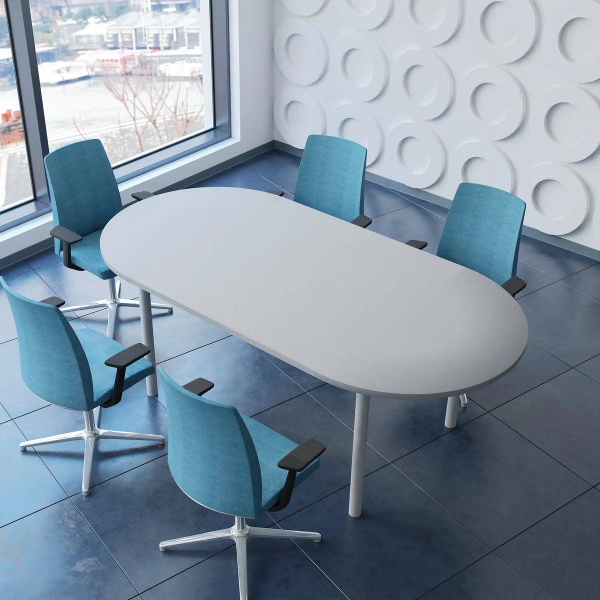 Profi Besprechungstisch 200x100 cm Optima 4-6 Pers. Konferenztisch Meetingtisch — 200 × 100 cm