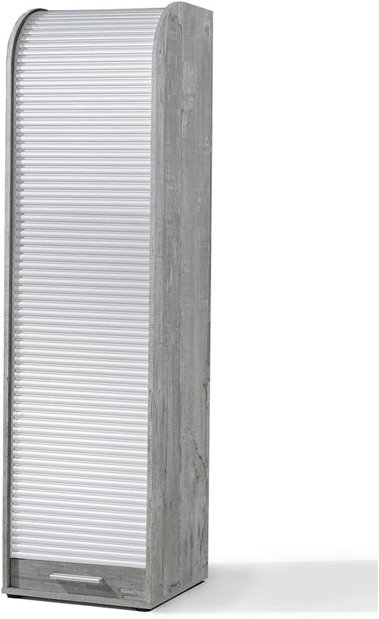 Rollladenschrank und Aktenschrank — weiß