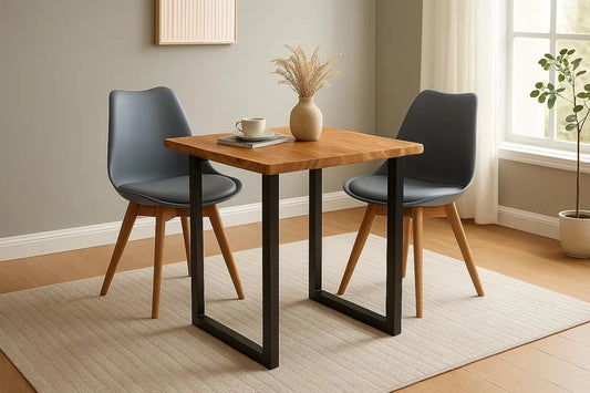 Essgruppe: TLG, 3-TLG, 80 × 80 cm, grau
