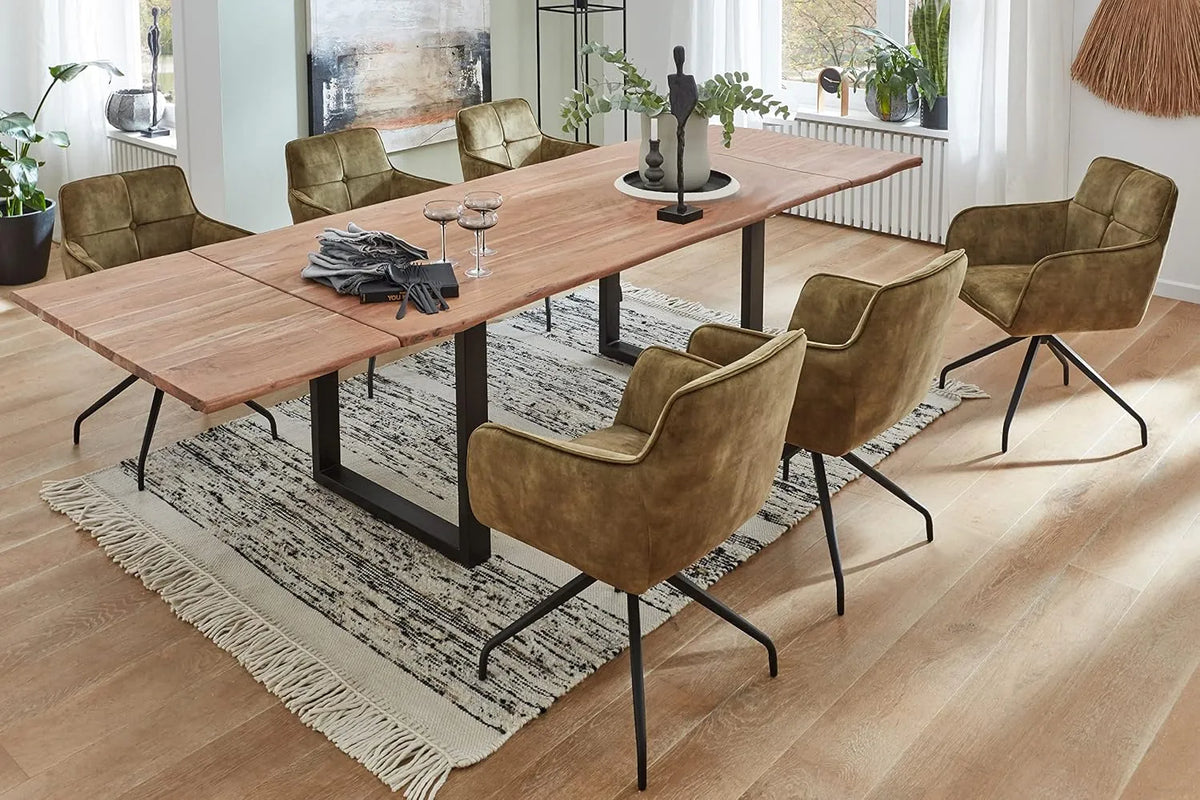 Essgruppe — 7tlg, 90 cm, schwarz