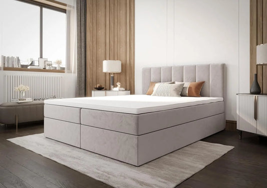 Polsterbett und gepolstertes Bettgestell – mit Bettkasten, 160 × 200 cm
