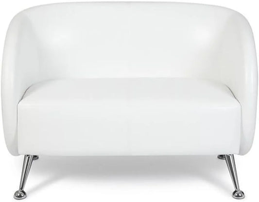 Sofa — OFFICE, aus PU-Leder, 2-Sitzer, weiß