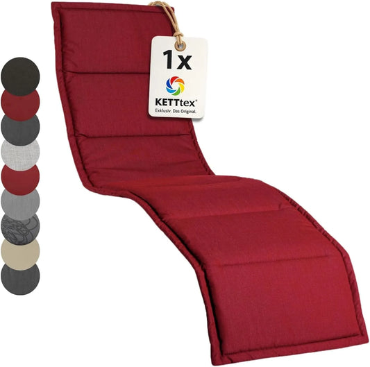 Gartenliege und Sonnenliege: mit Kissen, 205 × 55 × 3cm