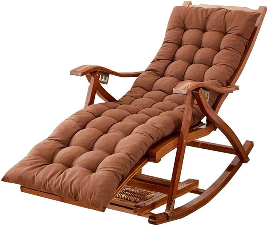 Relaxsessel und Fernsehsessel: aus Holz, mit Armlehnen, wetterfest, mit Schaukelfunktion, 150kg, klappbar