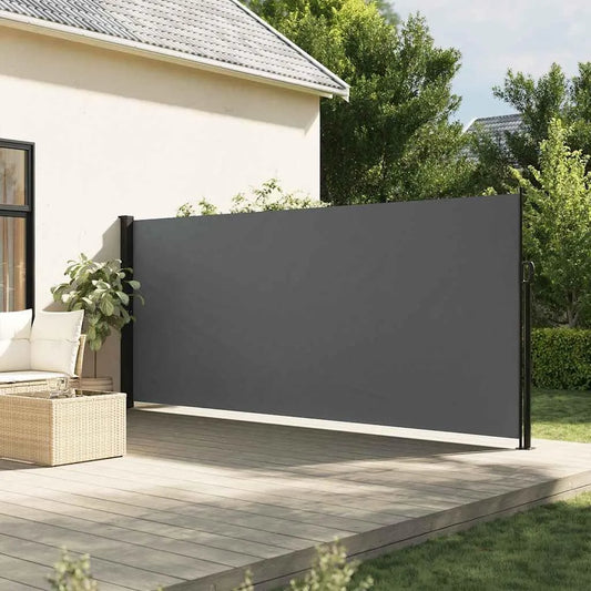 Seitenmarkise Ausziehbar Anthrazit 180x600 cm Terrassenmarkise — 180 × 600 cm