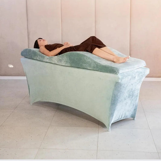 Matratze — Minze, 190 × 70 cm, mit Massagefunktion, mit Samtbezug