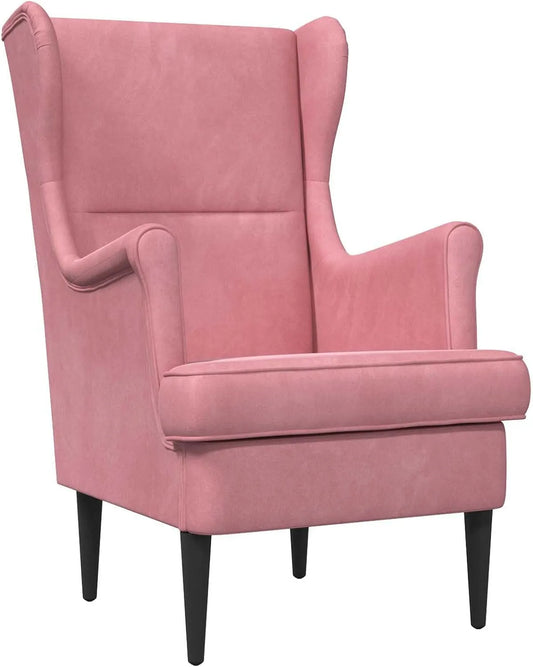 Relaxsessel und Fernsehsessel – mit Samtbezug, rosa