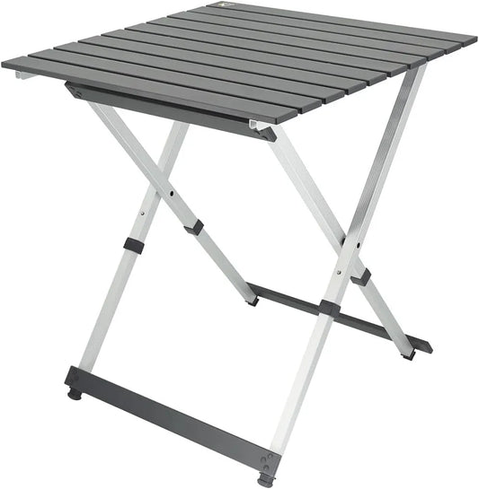 Gartentisch und Terrassentisch – klappbar, aus Aluminium, tragbar, 63 × 63 cm