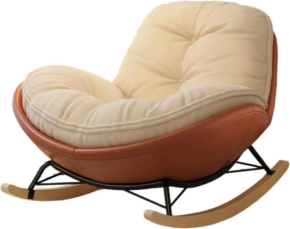 Relaxsessel und Fernsehsessel: mit Relaxfunktion, aus Holz, mit Armlehnen, mit Schaukelfunktion