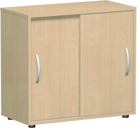 Gera Möbel S-382501-BU Schiebetürenschrank Mailand 2 OH mit Standfüßen — 80 × 40 × 75, 2 cm