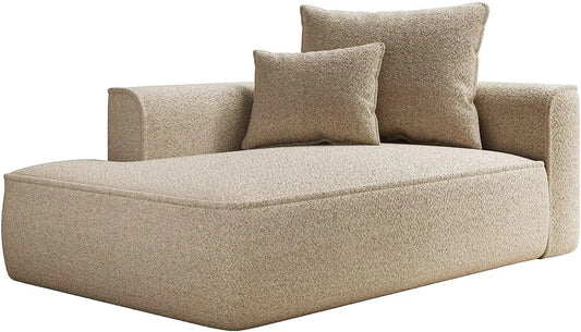 Stuhl — Taupe, aus Polyester, 1-Sitzer, beige