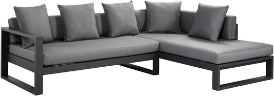 Ecksofa und Wohnlandschaft — MYLIA, aus Aluminium, anthrazit