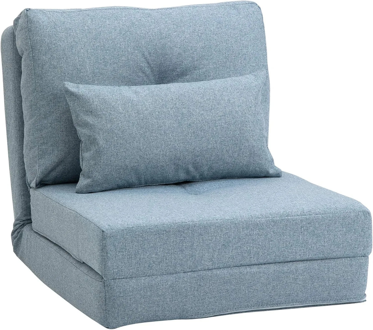 HOMCOM Sessel und Polsterstuhl — mit Schlaffunktion, mit Rückenlehne, mit Kissen, klappbar, 60 × 80 × 56 cm, verstellbar