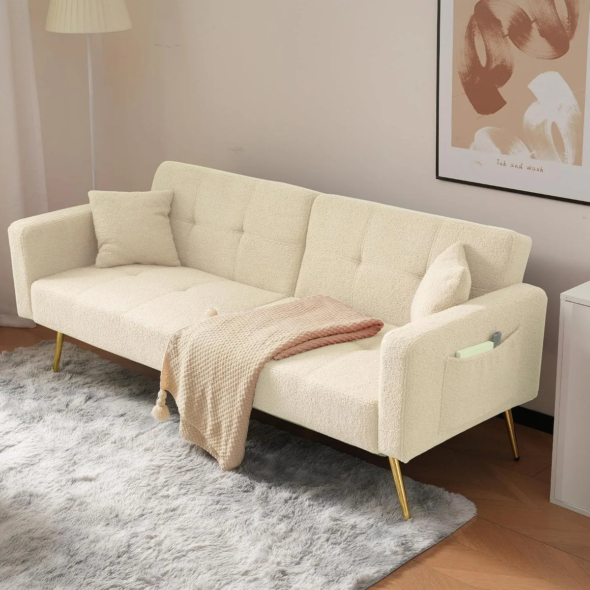 Aufbewahrungstasche — mit Schlaffunktion, mit Kissen, verstellbar, beige