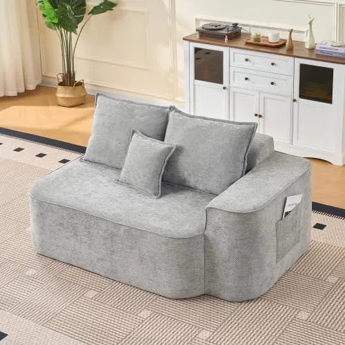 Sofa – 2-Sitzer, grau