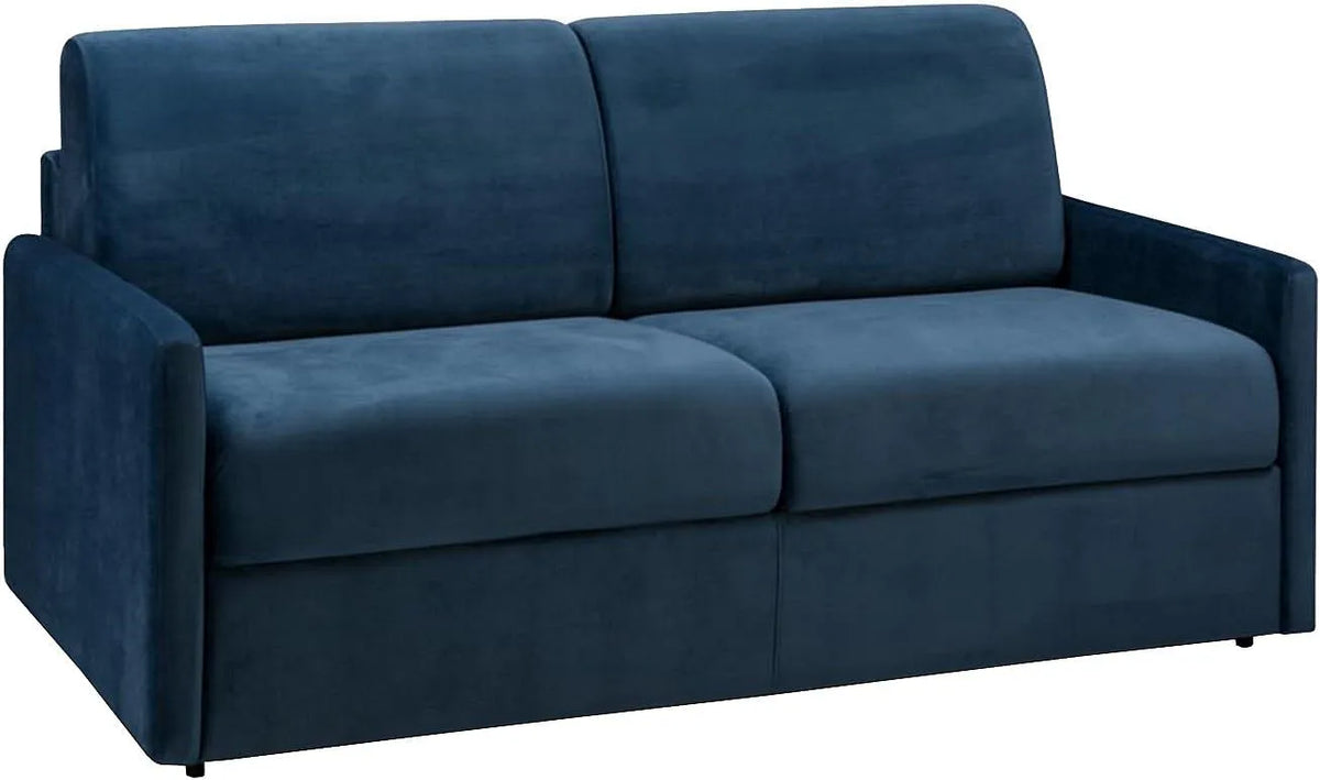 Bettgestell und Bettrahmen – 140 cm, 14 cm, mit Samtbezug